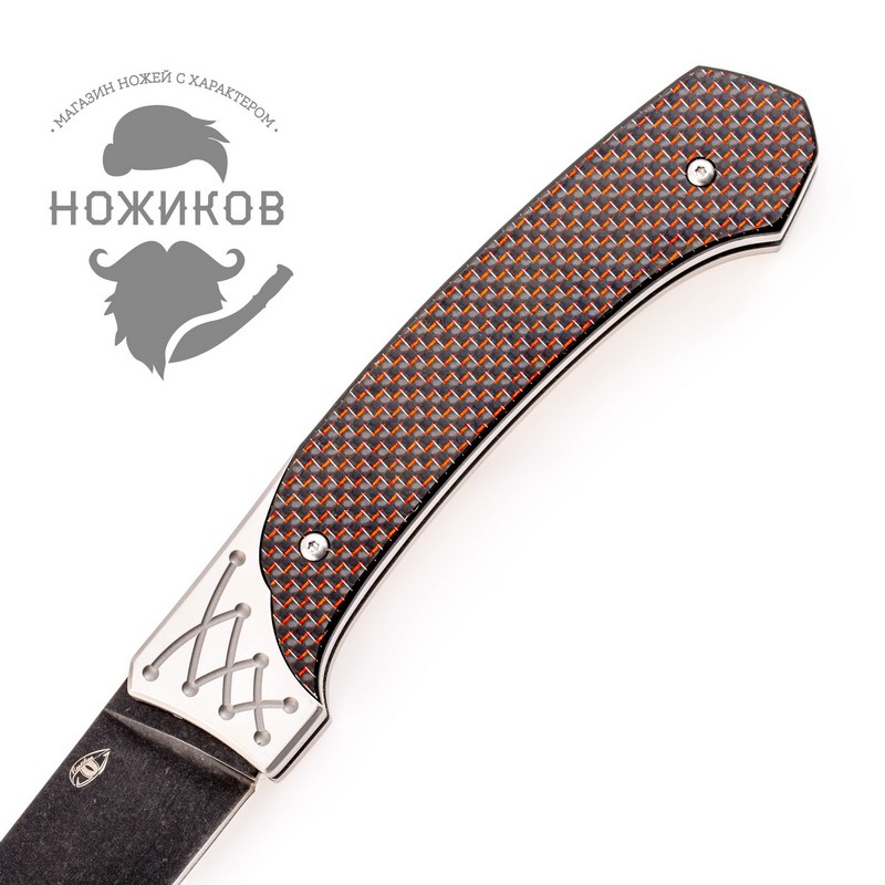 Складной нож Пчак-2, черный клинок
