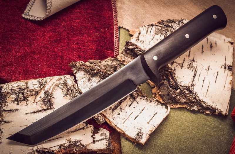 Нож Тантоид MT-12, черный граб, сталь 65Г