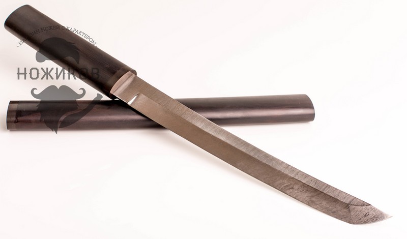 Нож Танто дамасская сталь, 485 мм