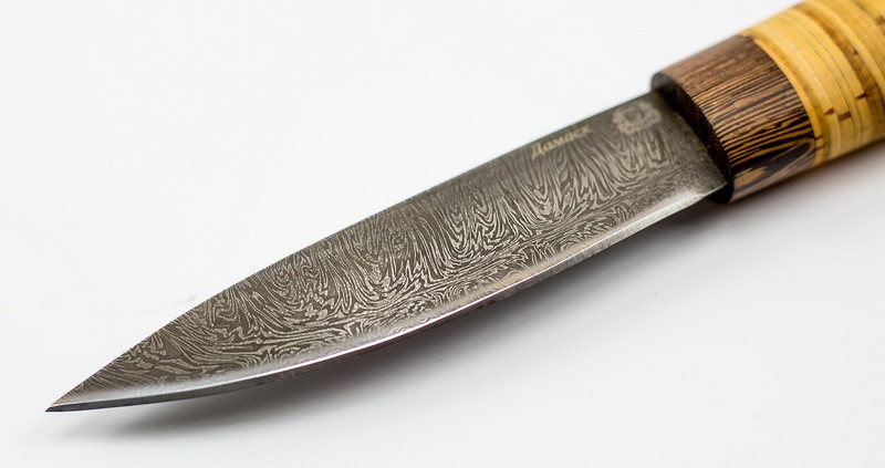 Нож Якутский средний, дамаск