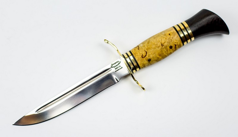 Нож Финка НКВД-1 95х18, рукоять кар. береза