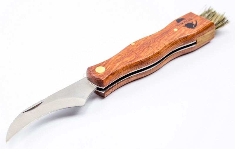 Складной грибной нож Ножиков, дерево, нержавеющая сталь 440