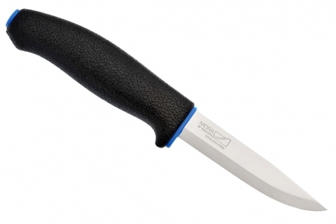 Нож Morakniv 746, нержавеющая сталь, цвет чёрный с синим