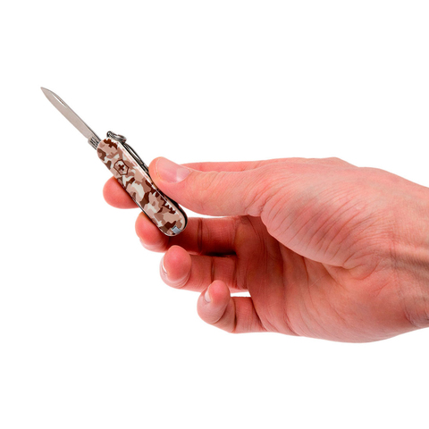 Нож перочинный Victorinox CLASSIC, сталь X55CrMo14, рукоять Cellidor®, песочный камуфляж