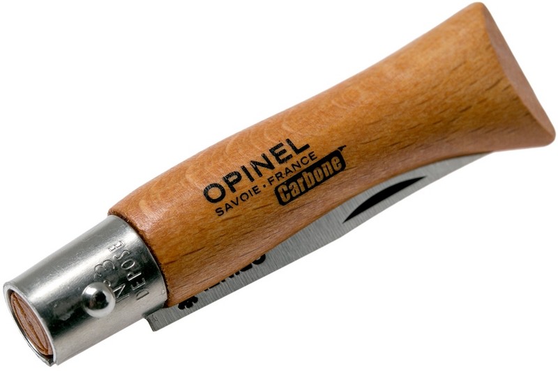 Нож складной Opinel №3 VRN Carbon Tradition, сталь AFNOR XC90 Carbon Steel, рукоять бук, 111030