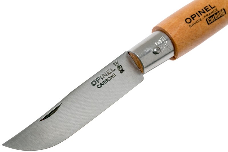 Нож складной Opinel №5 VRN Carbon Tradition, сталь AFNOR XC90 Carbon Steel, рукоять бук, 111050