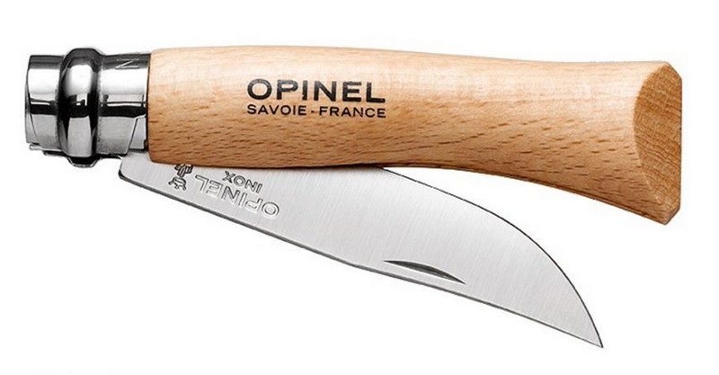 Нож складной Opinel №7 VRI Inox, сталь 12C27, рукоять бук