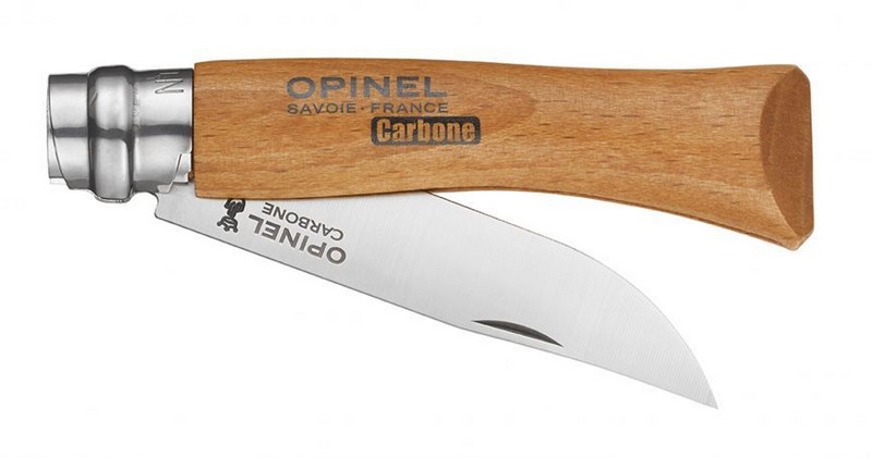 Нож складной Opinel №7 VRN Carbon, углеродистая сталь, рукоять бук