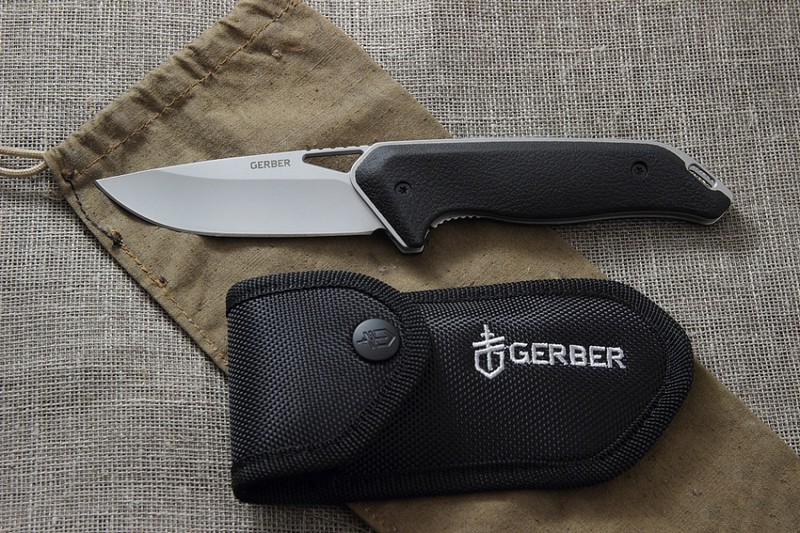 Складной нож Gerber Moment Sheath, сталь 5Cr15MoV, рукоять Textured Rubber,  черный - купить по цене 3250 руб. с доставкой по России
