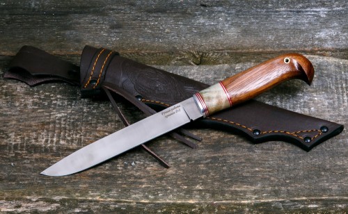 Финский нож Puukko -1 - сталь кованая D2, рукоять амазакуе