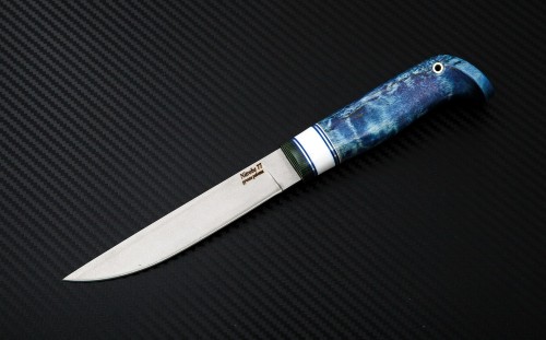 Финский нож Lappi: сталь Nitrobe77 рукоять стаб. кар. береза