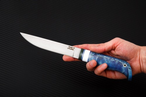 Финский нож Lappi: сталь Nitrobe77 рукоять стаб. кар. береза