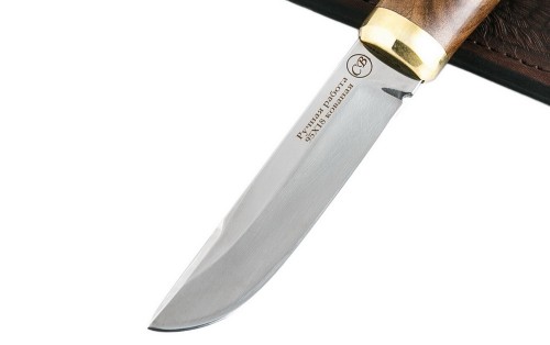 нож Финский малый: сталь кованая 95Х18 - рукоять орех
