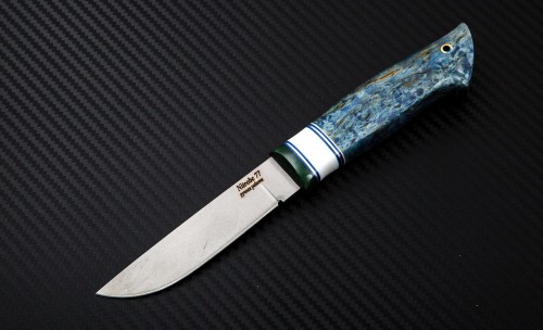 нож Финский малый: сталь Nitrobe77 рукоять стаб. кар. береза